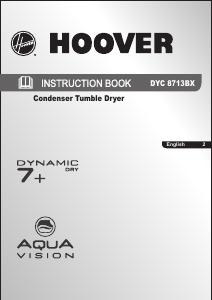 Bruksanvisning Hoover DYC 8713BX-AUS Torktumlare
