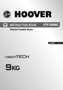 Manual Hoover VTV 590NC-80 Dryer