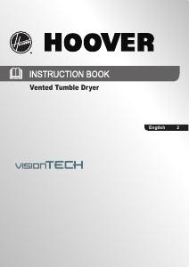 Manual Hoover VTV 581NCC-80 Dryer