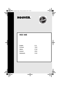 Handleiding Hoover HDC 60 E Wasdroger