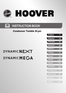 Manual Hoover DNC D813BX-S Dryer