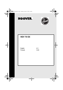 Bruksanvisning Hoover HDV 70 EX Torktumlare