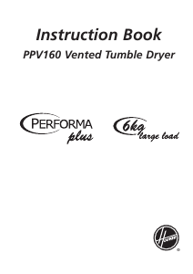 Handleiding Hoover PPV 160-80 Wasdroger