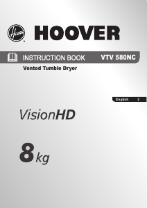 Handleiding Hoover VTV 580NC-80 Wasdroger