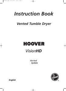 Bruksanvisning Hoover VHV 380-80 Torktumlare