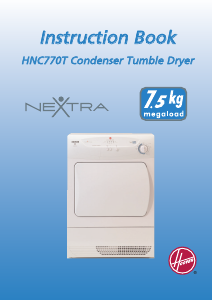 Bruksanvisning Hoover HNC 770T Torktumlare