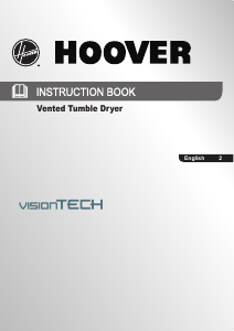 Bruksanvisning Hoover VTV 591CB-80 Torktumlare