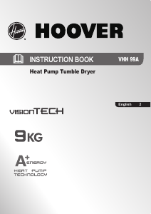 Handleiding Hoover VHH 99A-80N Wasdroger