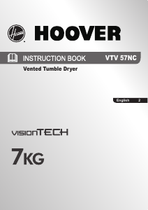 Handleiding Hoover VTV 57NC-80 Wasdroger