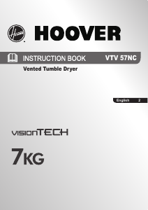 Bruksanvisning Hoover VTV 57NC-80 Torktumlare
