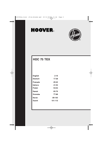 Handleiding Hoover HDC 75 TEXSY Wasdroger