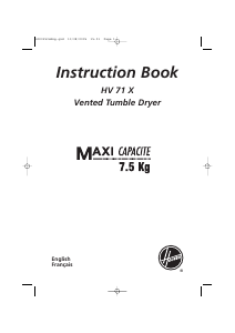Manual Hoover HV 71 X-47 Dryer