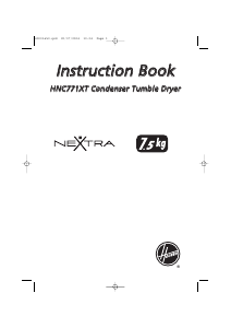 Manuale Hoover HNC 771 XT Asciugatrice