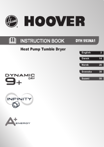Käyttöohje Hoover DYH 993NA1-S Kuivausrumpu