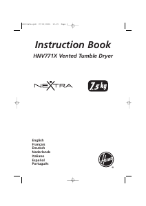 Manual Hoover HNV 771 X Dryer