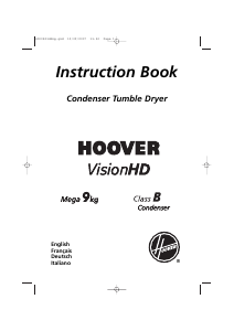 Manuale Hoover VHC 791XT/1-47 Asciugatrice