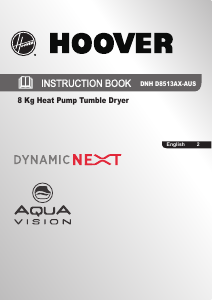 Bruksanvisning Hoover DNH D8513AX-AUS Torktumlare