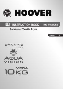 Manual Hoover DYC 710AV2BX-80N Dryer