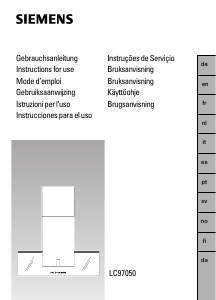 Handleiding Siemens LC97050 Afzuigkap