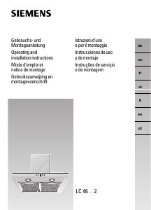 Handleiding Siemens LC46752 Afzuigkap