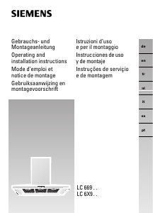 Handleiding Siemens LC66951 Afzuigkap