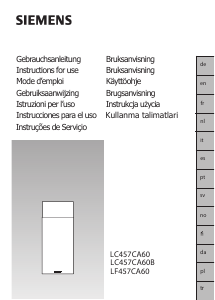 Handleiding Siemens LC457CA60 Afzuigkap