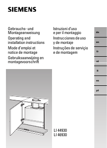 Handleiding Siemens LI46931 Afzuigkap