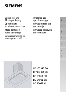 Handleiding Siemens LC95051 Afzuigkap