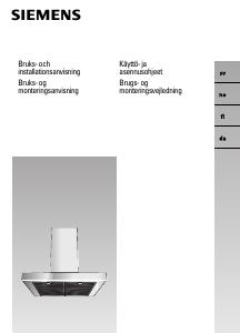 Käyttöohje Siemens LC950BA90 Liesituuletin