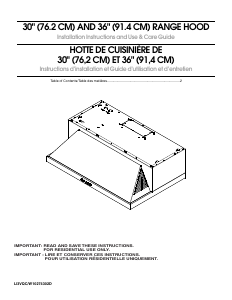 Mode d’emploi Maytag UXT5530AAS Hotte aspirante