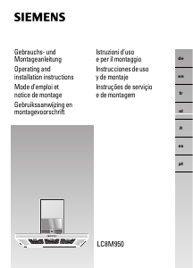 Handleiding Siemens LC8M950 Afzuigkap