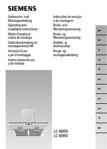 Handleiding Siemens LC48650 Afzuigkap