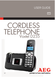 Manual AEG Voxtel D235 Wireless Phone