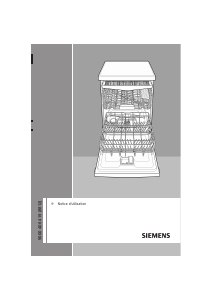 Mode d’emploi Siemens SX66M091EU Lave-vaisselle