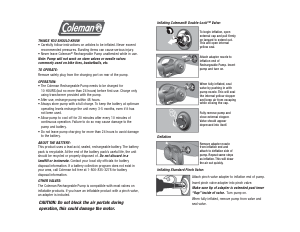 Handleiding Coleman QuickPump Opblaaspomp