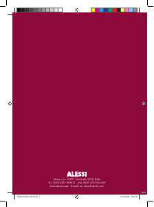 Manual de uso Alessi MG32 Hervidor