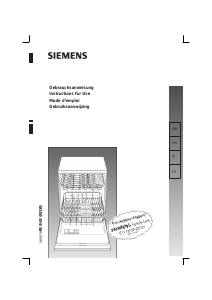 Manual Siemens SE55A491 Dishwasher