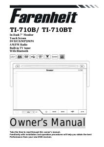 Handleiding Farenheit TI-710 Autoradio