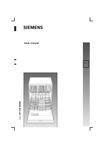 Mode d’emploi Siemens SL64A660 Lave-vaisselle