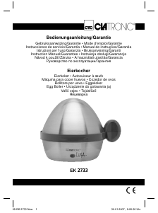 Manual Clatronic EK 2733 Fogão do ovo