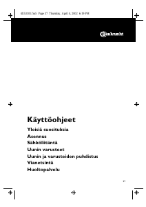 Käyttöohje Bauknecht BLZH 5500 AL-WS Uuni