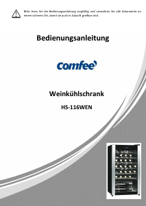Bedienungsanleitung Comfee HS-116WEN Weinklimaschrank
