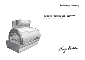Bedienungsanleitung Ergoline Premium 800 Sonnenbank