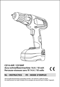 Mode d’emploi Gamma CD14.4HP Perceuse visseuse