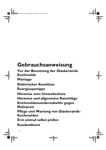 Bedienungsanleitung Bauknecht ETPV 5760 IN/01 Kochfeld