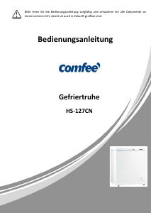 Bedienungsanleitung Comfee HS-127CN Gefrierschrank