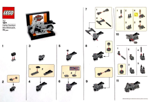 Instrukcja Lego set HARLEY-1 Creator Harley Davidson Fatboy