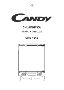 Manual Candy CRU 164E Refrigerator