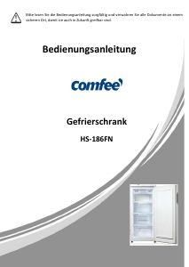 Bedienungsanleitung Comfee HS-186FN Gefrierschrank