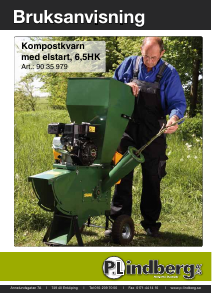 Bruksanvisning P.Lindberg 90-35-979 Kompostkvarn